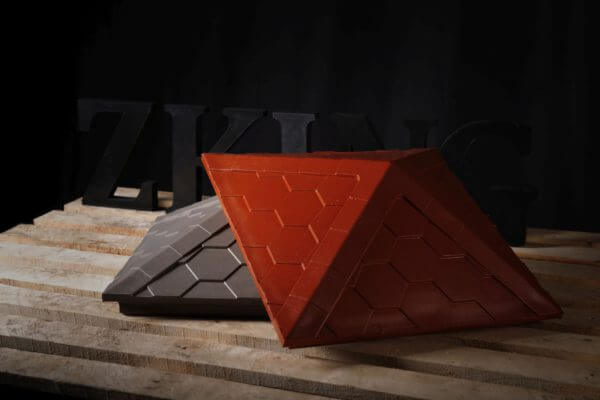 Колпак Zking Эверест Красный на столб 1.5х1.5 кирпича (390х390мм) в Тихорецке фото