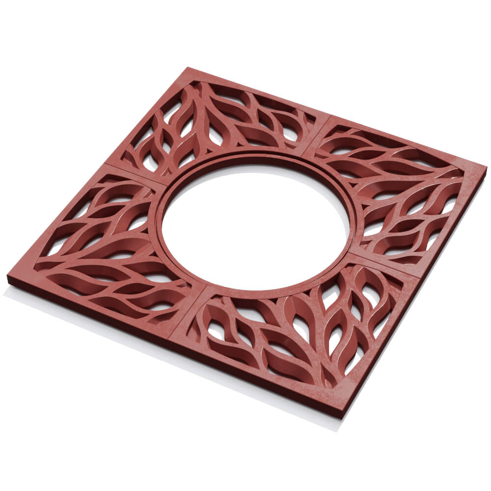 Приствольная решетка для дерева ZKING CRUST 1.2х1.2м Красная в Тихорецке фото