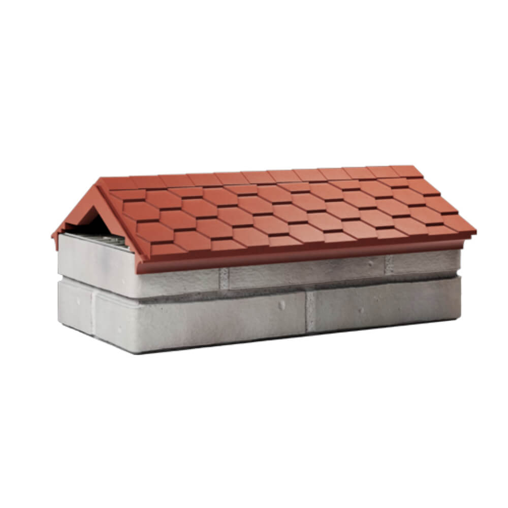 Парапет Zking Эверест Красный с посадкой на 1 кирпич (200/225/255мм) Тихорецк фото