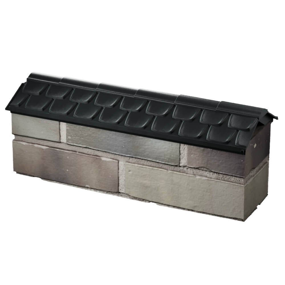 Парапет Zking Эльбрус Черный с посадкой на 0.5 кирпича (130мм) в Тихорецке фото