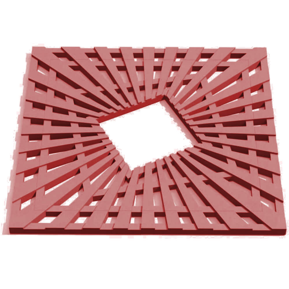 Приствольная решетка для дерева ZKING ATMOSPHERE 1.2х1.2м Красная Тихорецк фото