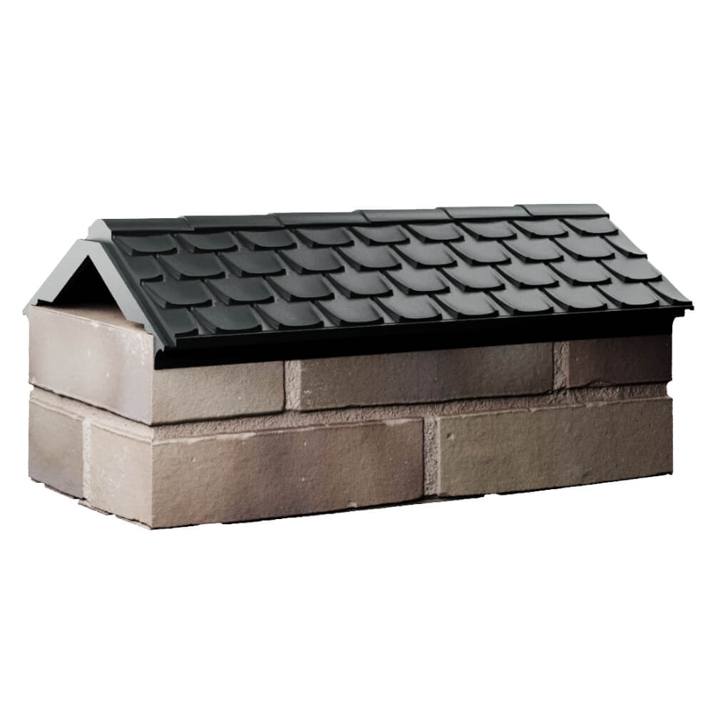 Парапет Zking Эльбрус Черный с посадкой на 1 кирпич (255мм) Тихорецк фото