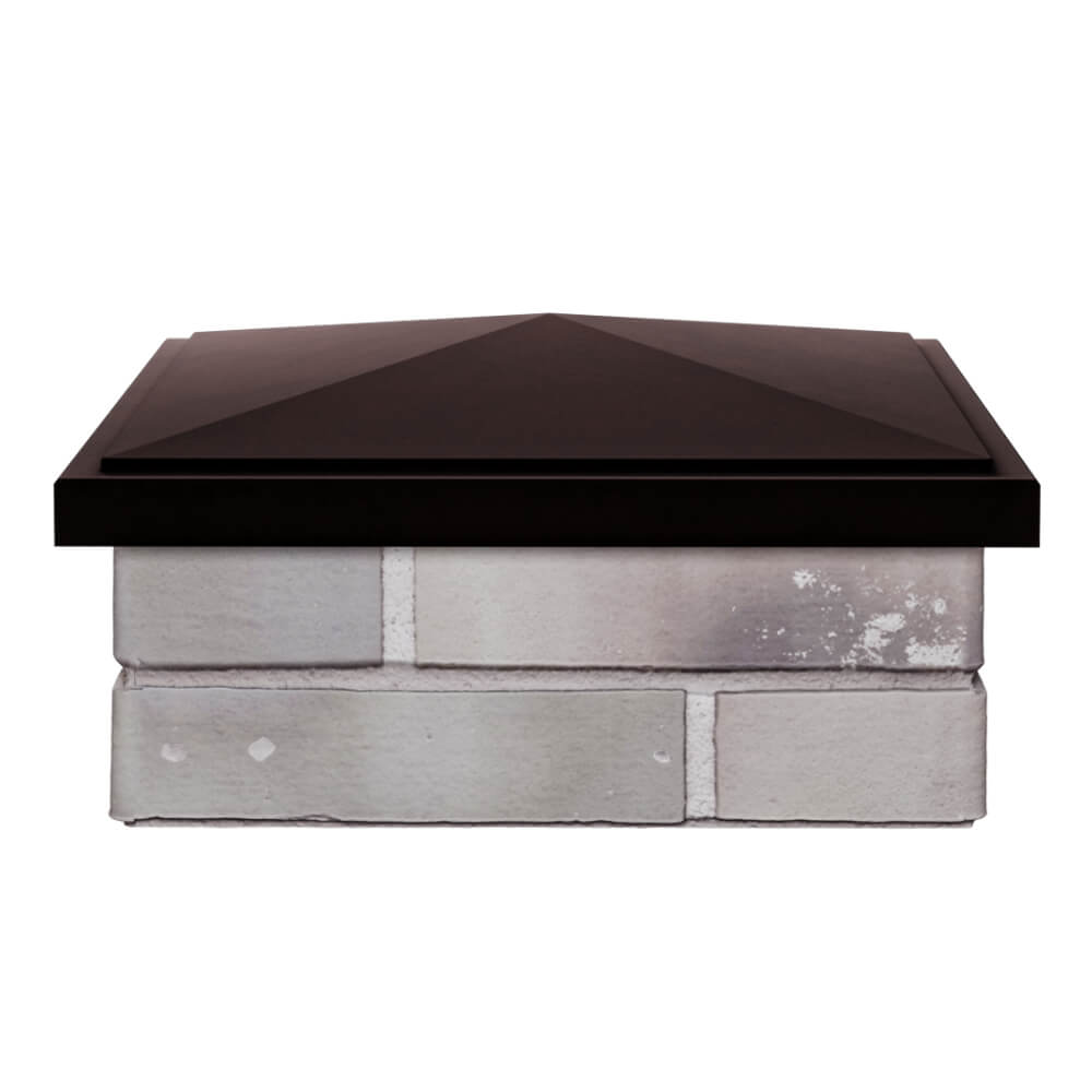 Колпак Zking БонаМоно Коричневый на столб 1.5х1.5 кирпича (385х385, 400х400мм) Тихорецк фото