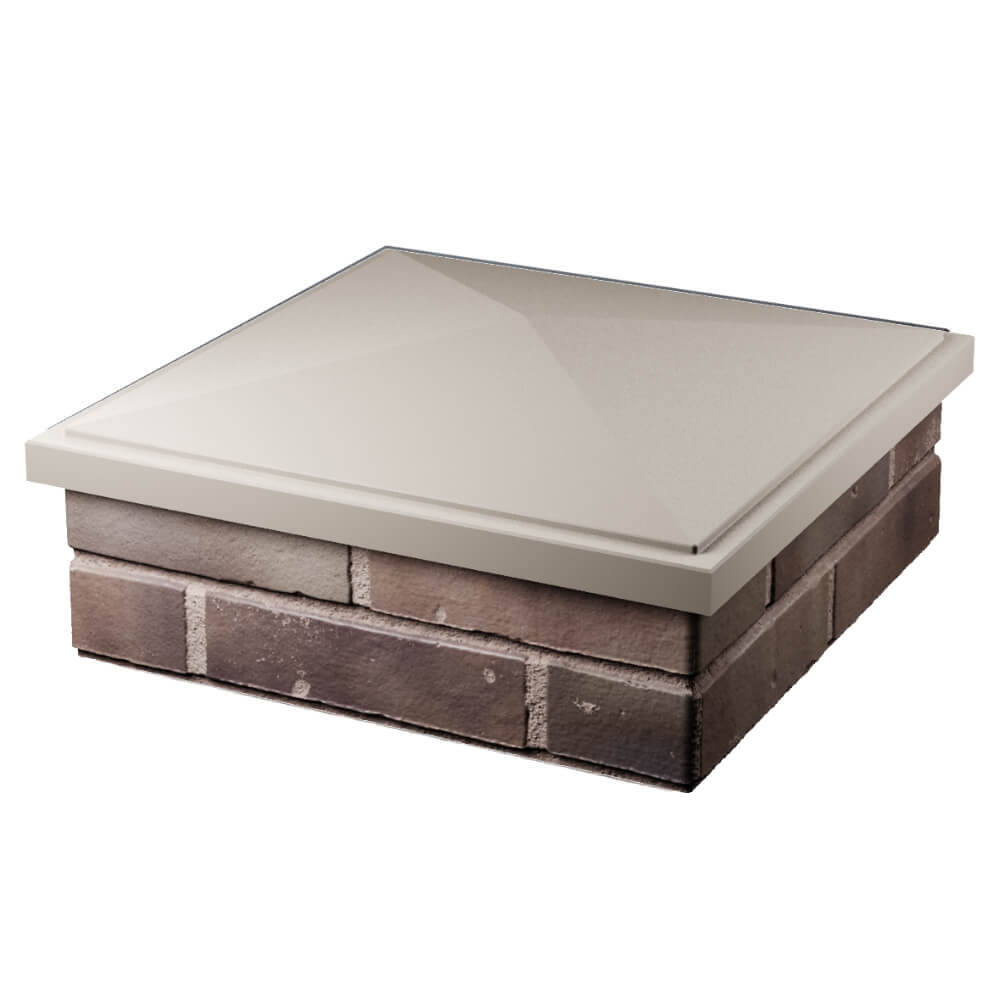 Колпак Zking БонаМоно Бежевый на столб 2х2 кирпича (515х515, 530х530мм) в Тихорецке фото