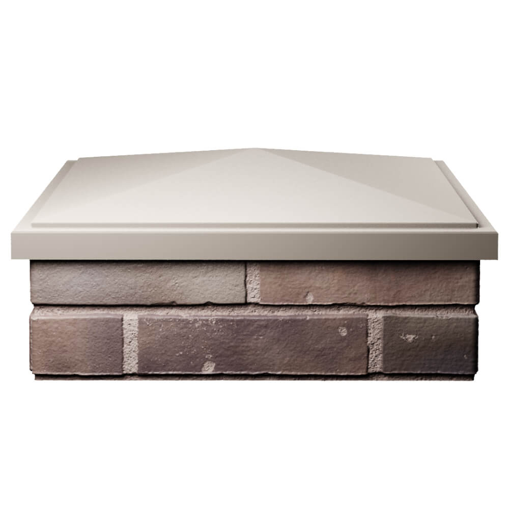 Колпак Zking БонаМоно Бежевый на столб 2х2 кирпича (515х515, 530х530мм) Тихорецк фото