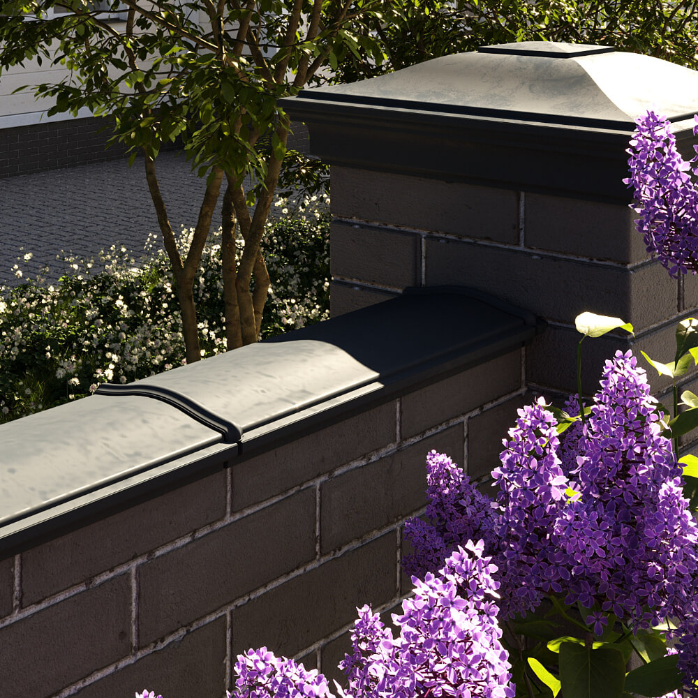 Парапет Zking Монблан Черный посадка на 0.5 кирпича (130мм) в Тихорецке фото