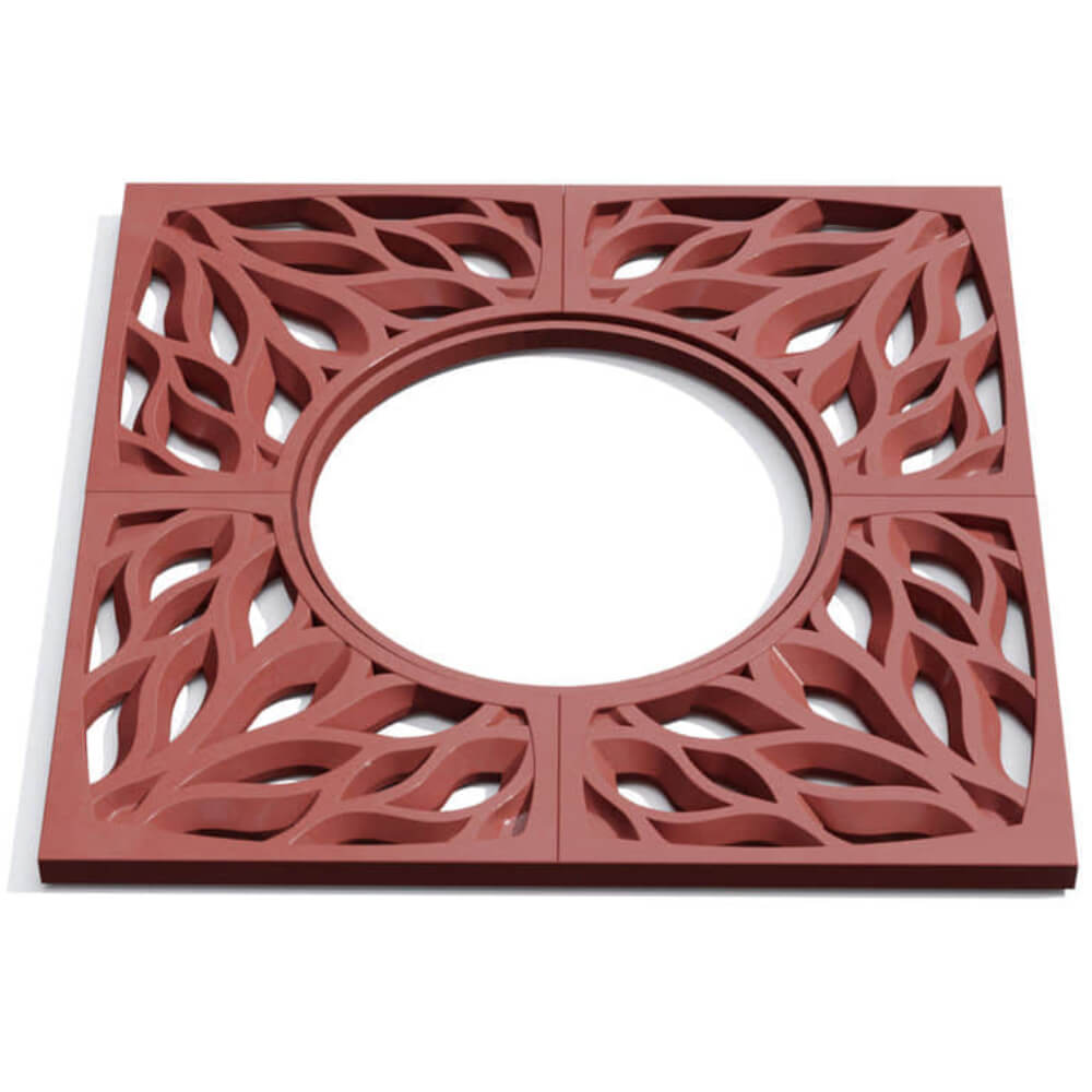 Приствольная решетка для дерева ZKING CRUST 1.2х1.2м Красная Тихорецк фото