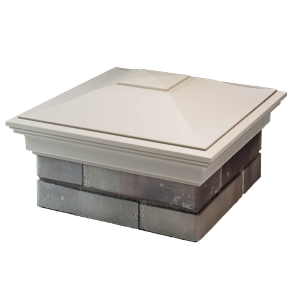 Колпак Zking Монблан Бежевый на столб 1.5х1.5 кирпича (385х385мм) в Тихорецке фото