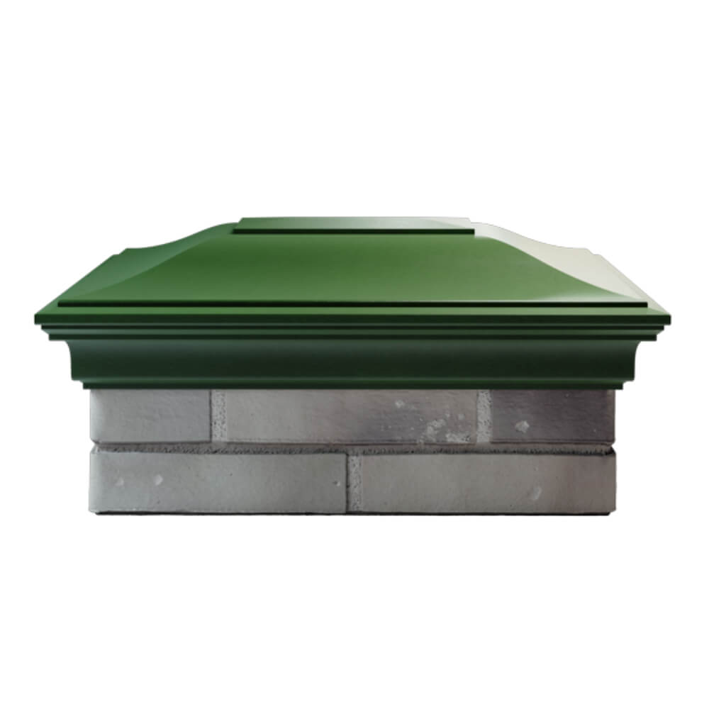 Колпак Zking Монблан Зеленый на столб 2х1.5 кирпича (515х385мм) в Тихорецке фото