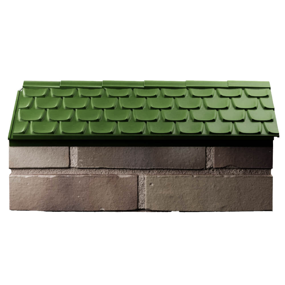 Парапет Zking Эльбрус Зеленый с посадкой на 1 кирпич (255мм) в Тихорецке фото