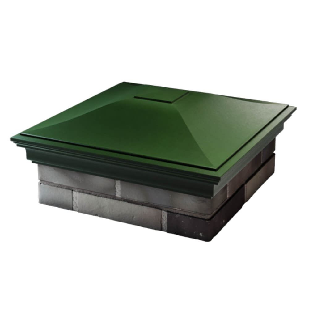 Колпак Zking Монблан Зеленый на столб 2х2 кирпича (515х515мм) в Тихорецке фото