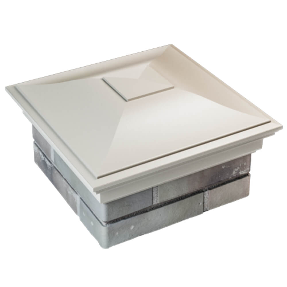 Колпак Zking Монблан Бежевый на столб 1.5х1.5 кирпича (385х385мм) в Тихорецке фото