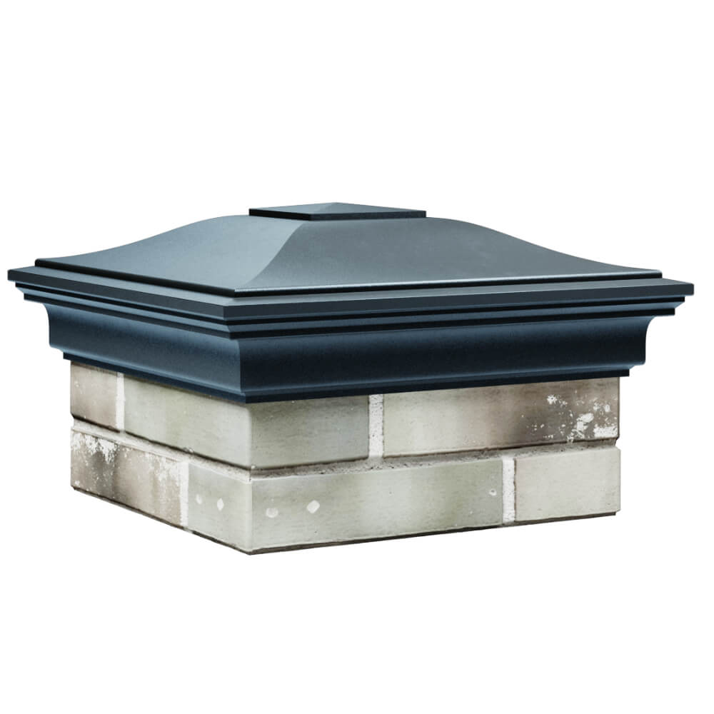 Колпак Zking Монблан Серый на столб 1.5х1.5 кирпича (385х385мм) в Тихорецке фото