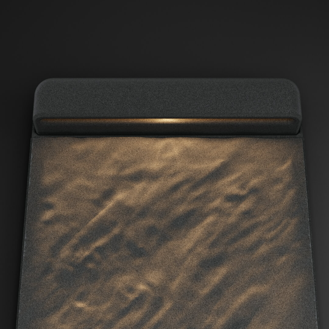 LED Светильник для шаговой плиты STONE Графитовый Серый 330х75х98мм в Тихорецке фото