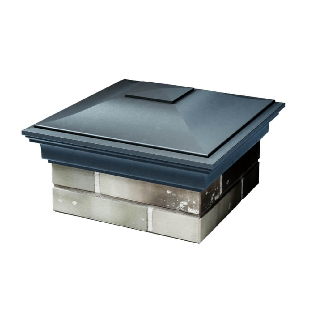 Колпак Zking Монблан Серый на столб 1.5х1.5 еврокирпича 0.7НФ (355х355мм) в Тихорецке фото