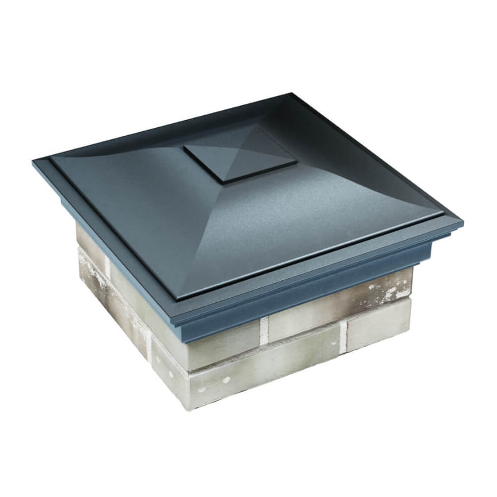 Колпак Zking Монблан Серый на столб 1.5х1.5 еврокирпича 0.7НФ (355х355мм) в Тихорецке фото