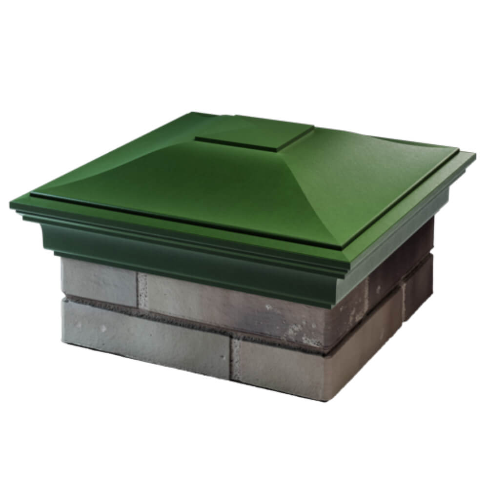 Колпак Zking Монблан Зеленый на столб 1.5х1.5 кирпича (385х385мм) в Тихорецке фото