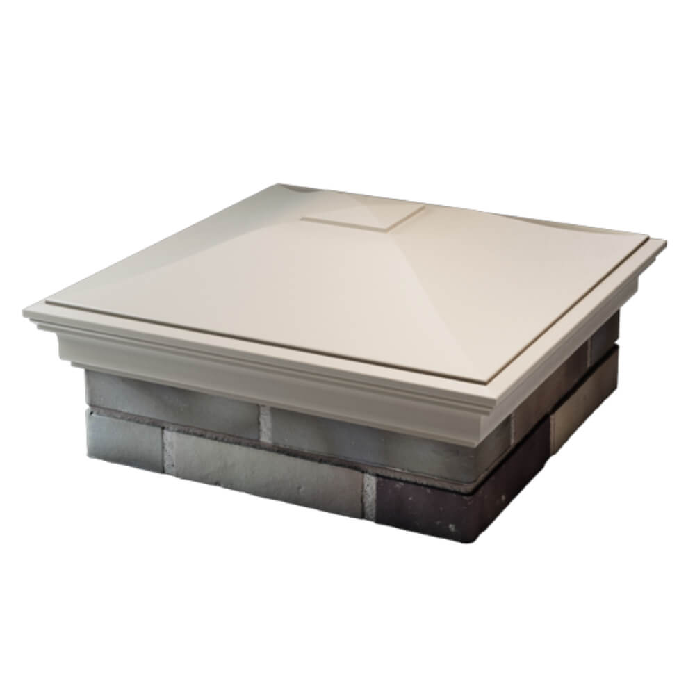 Колпак Zking Монблан Бежевый на столб 2х2 кирпича (515х515мм) в Тихорецке фото