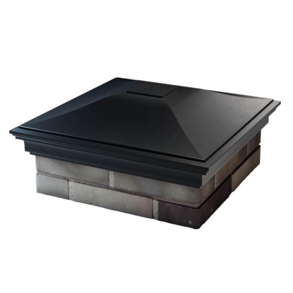 Колпак Zking Монблан Черный на столб 2х2 кирпича (515х515мм) в Тихорецке фото