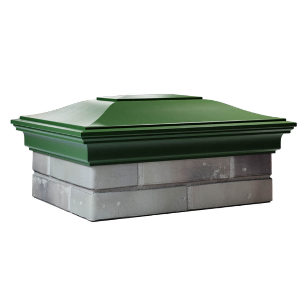 Колпак Zking Монблан Зеленый на столб 2х1.5 кирпича (515х385мм) в Тихорецке фото