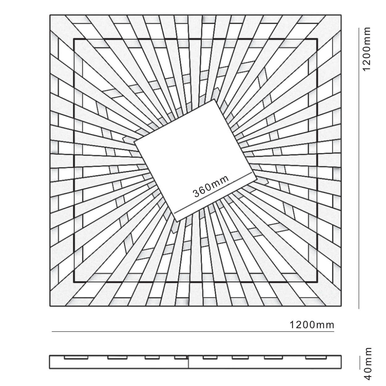 Приствольная решетка для дерева ZKING ATMOSPHERE 1.2х1.2м Черная в Тихорецке фото