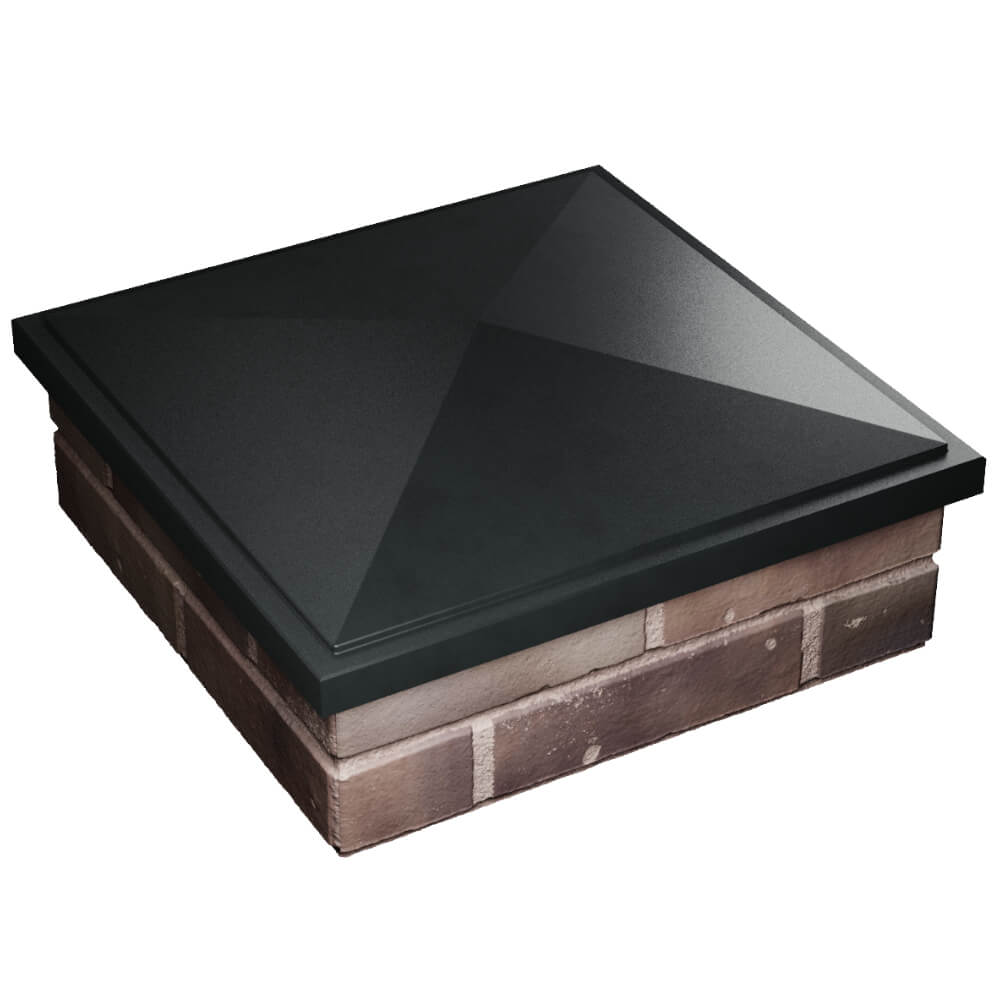 Колпак Zking БонаМоно Черный на столб 2х2 кирпича (515х515, 530х530мм) в Тихорецке фото