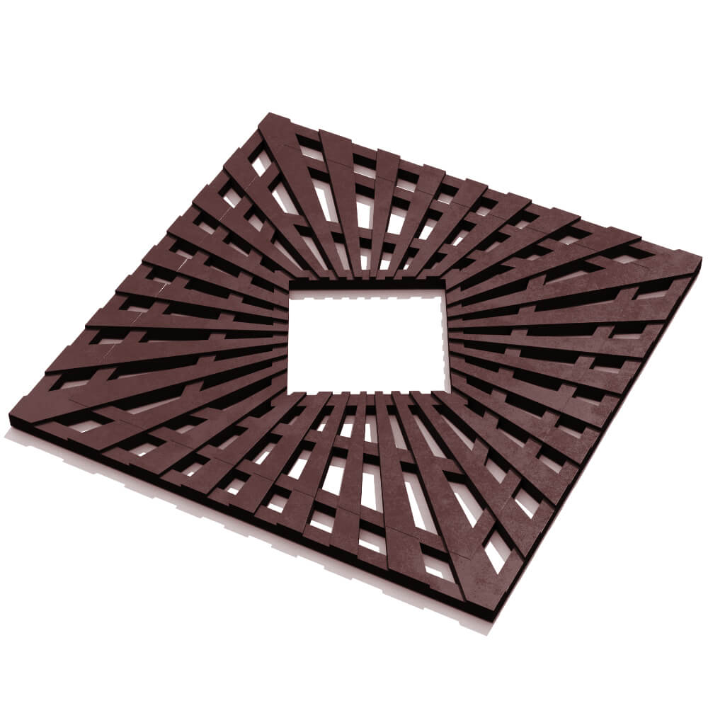 Приствольная решетка для дерева ZKING ATMOSPHERE 1.2х1.2м Коричневая в Тихорецке фото