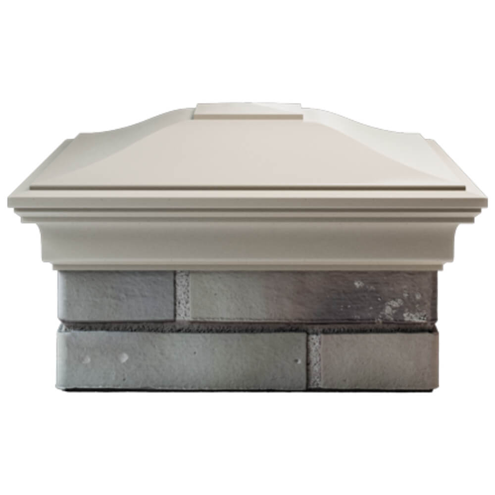 Колпак Zking Монблан Бежевый на столб 1.5х1.5 кирпича (385х385мм) Тихорецк фото