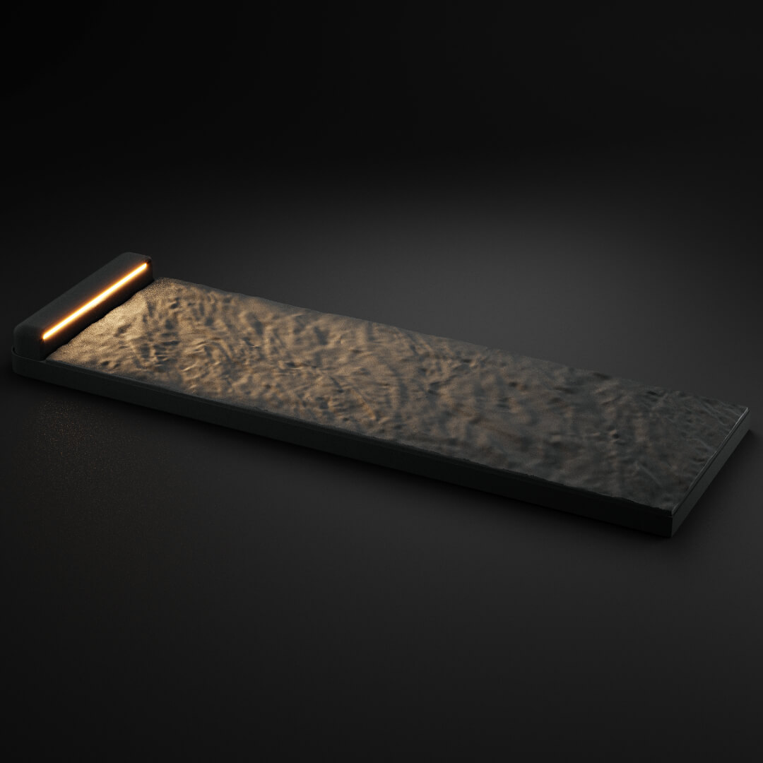 LED Светильник для шаговой плиты STONE Графитовый Серый 330х75х98мм в Тихорецке фото