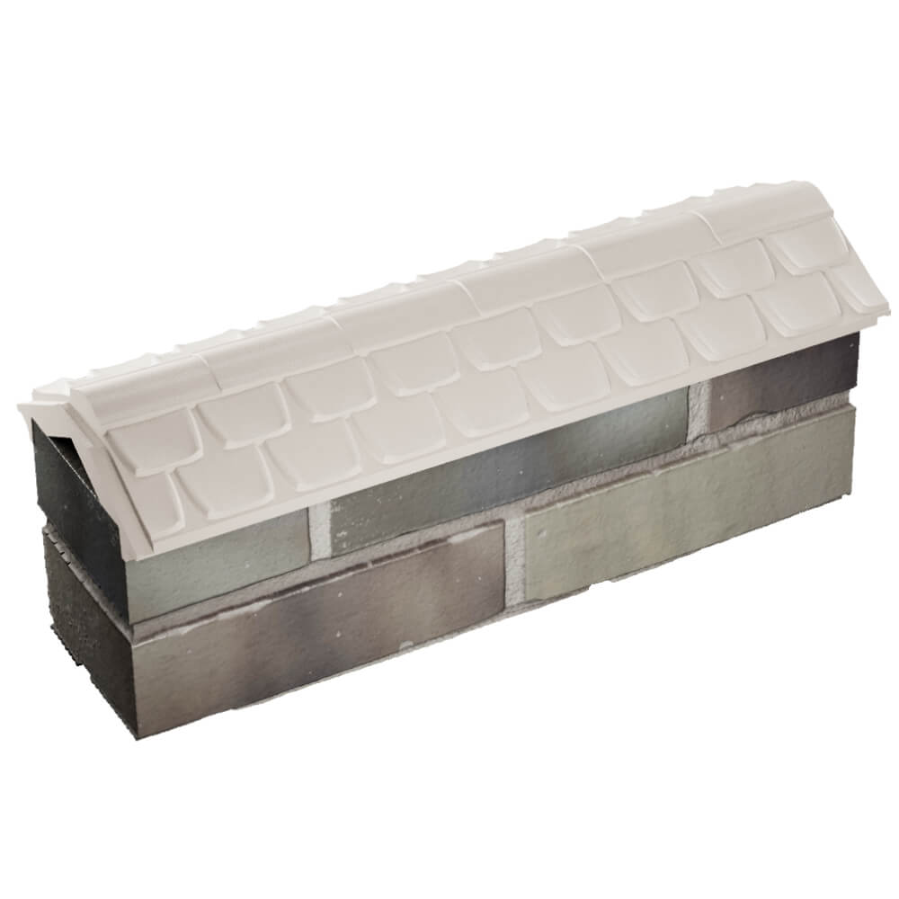 Парапет Zking Эльбрус Бежевый с посадкой на 0.5 кирпича (130мм) в Тихорецке фото