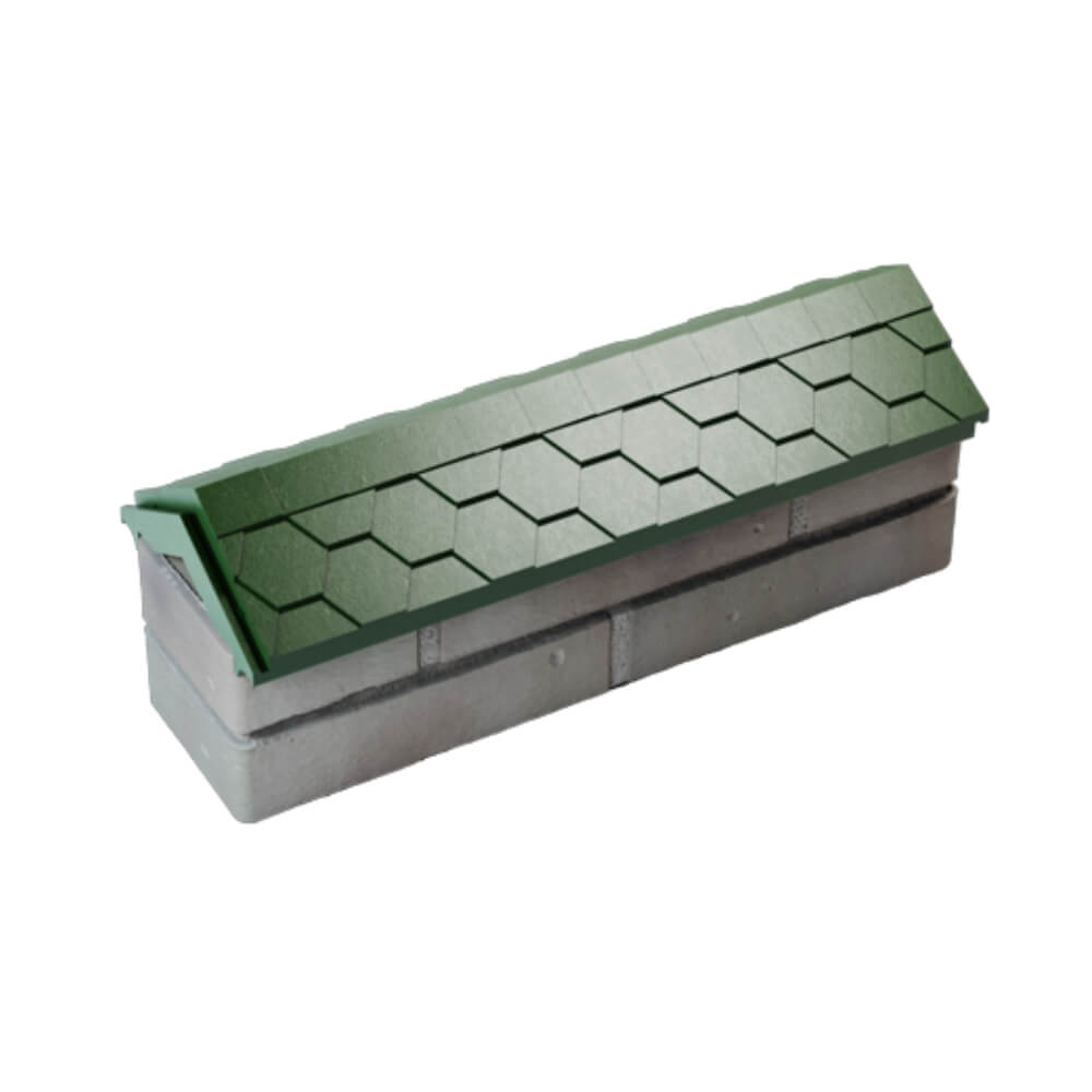 Парапет Zking Эверест Зеленый с посадкой на 0.5 кирпича (130мм) в Тихорецке фото