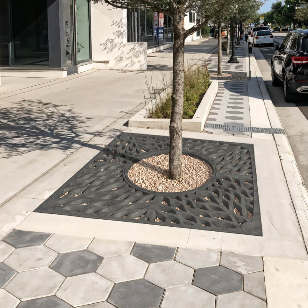 Приствольная решетка для дерева ZKING CRUST 2х2м Черная в Тихорецке фото