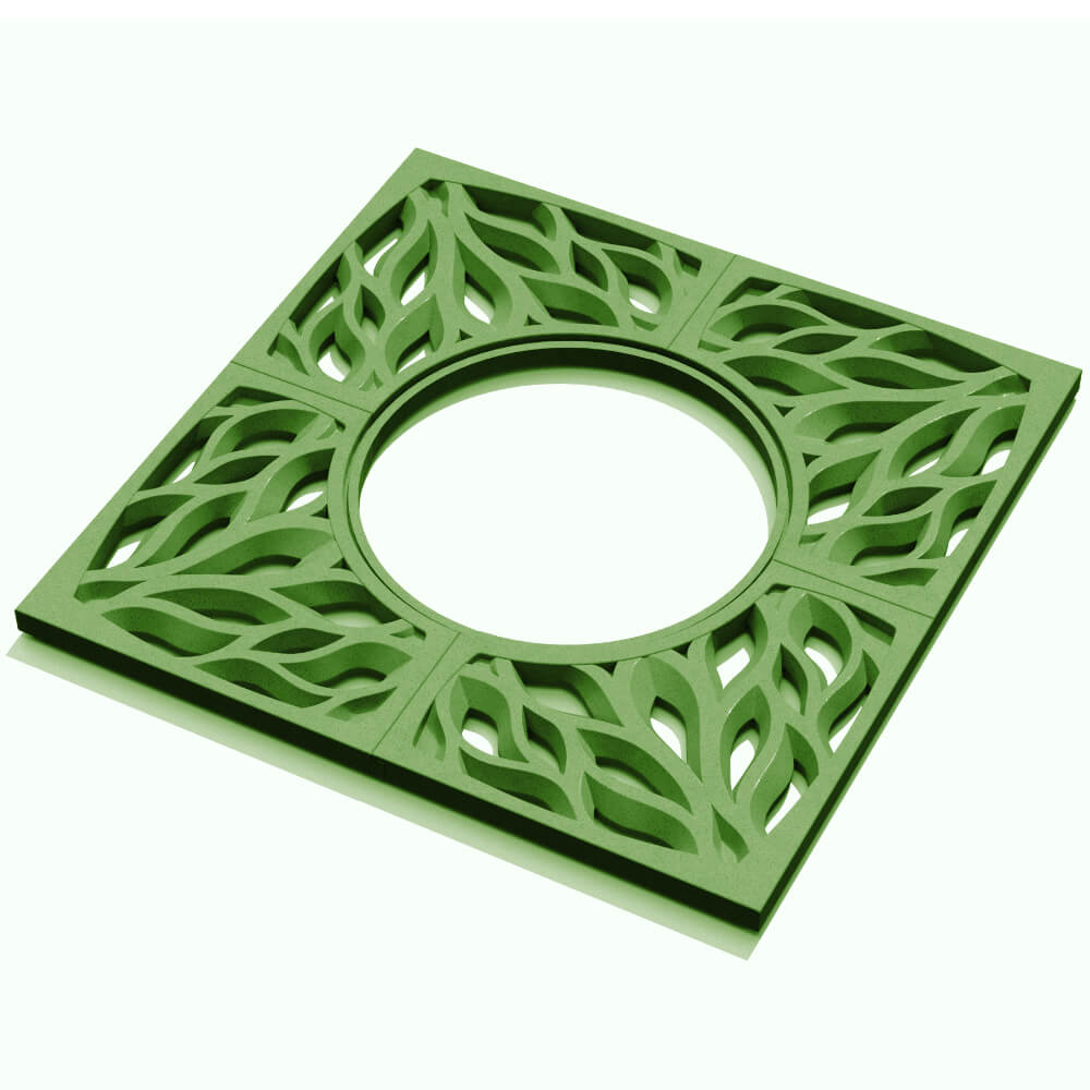 Приствольная решетка для дерева ZKING CRUST 1.2х1.2м Зеленая в Тихорецке фото