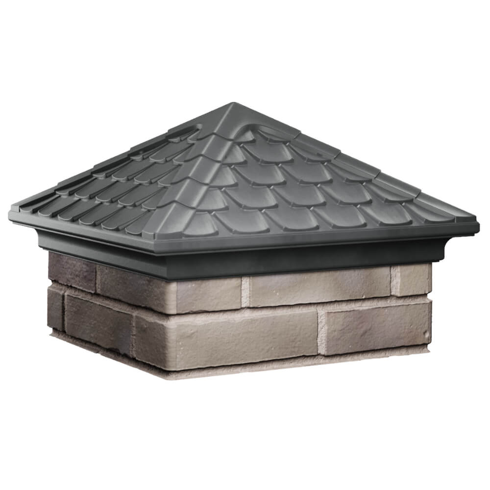 Колпак Zking Эльбрус Серый на столб 1.5х1.5 кирпича (385х385мм) в Тихорецке фото