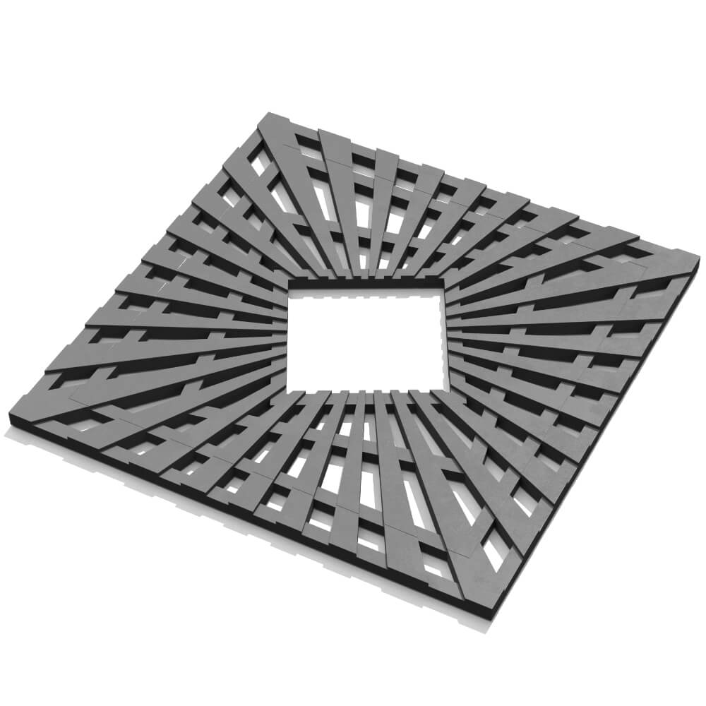 Приствольная решетка для дерева ZKING ATMOSPHERE 1.2х1.2м Серая в Тихорецке фото