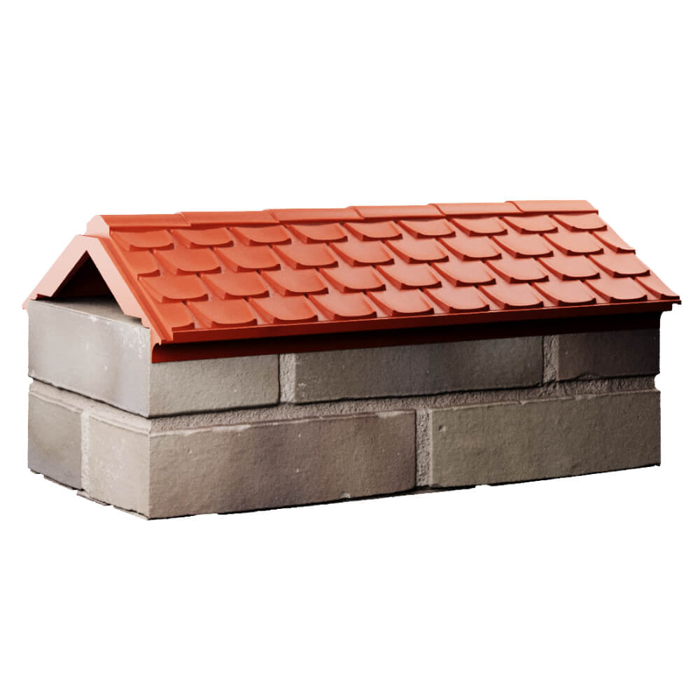 Парапет Zking Эльбрус Красный с посадкой на 1 кирпич (255мм) Тихорецк фото