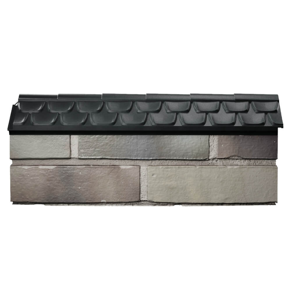 Парапет Zking Эльбрус Черный с посадкой на 0.5 кирпича (130мм) в Тихорецке фото