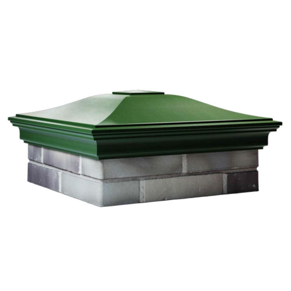 Колпак Zking Монблан Зеленый на столб 2х2 кирпича (515х515мм) в Тихорецке фото