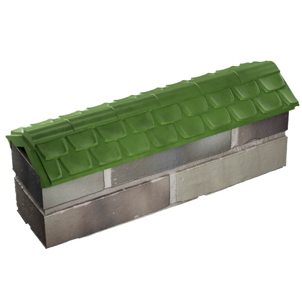 Парапет Zking Эльбрус Зеленый с посадкой на 0.5 кирпича (130мм) в Тихорецке фото